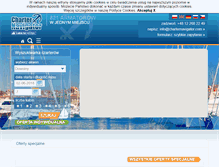 Tablet Screenshot of czartery.charternavigator.pl